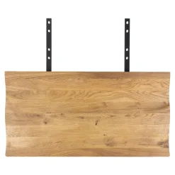 Rallonges en bois de chêne clair avec bordures naturelles pour table à manger SAVONE 140 cm / 200 cm / 240 cm (lot de 2)