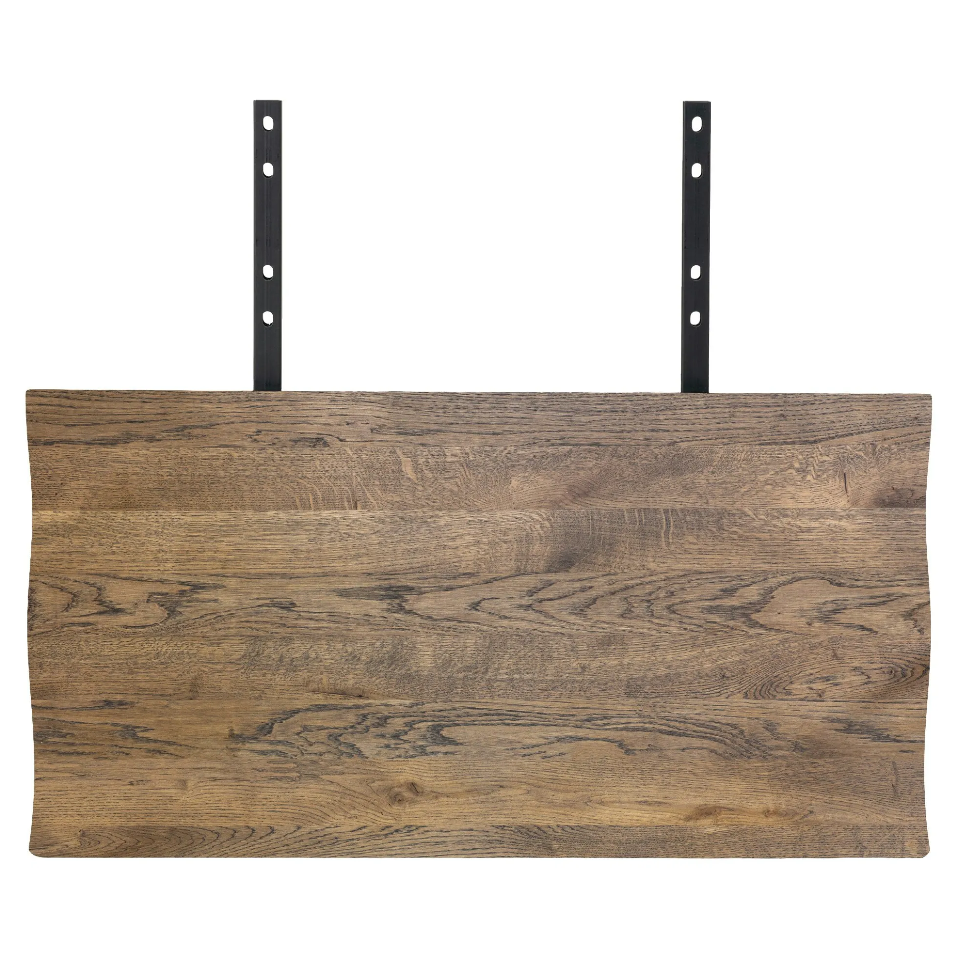Rallonges en bois de chêne fumé avec bordures naturelles pour table à manger SAVONE 140 cm / 200 cm / 240 cm (lot de 2)