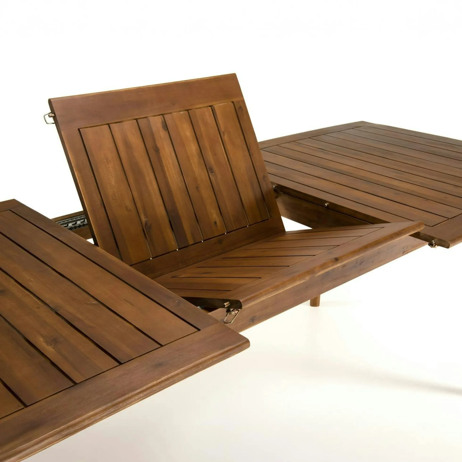 Salon de jardin BAHIA (1 table de jardin extensible 180x240, 4 chaises de jardin, 2 fauteuils de jardin pliants)