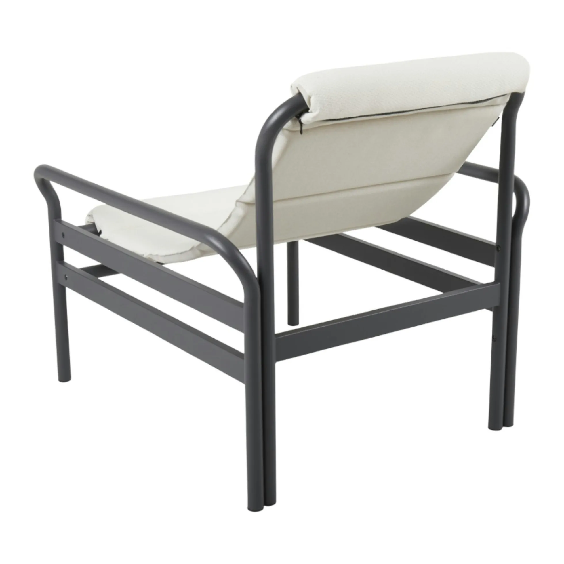 Salon de jardin en aluminium gris ardoise (4 pièces) OSLO