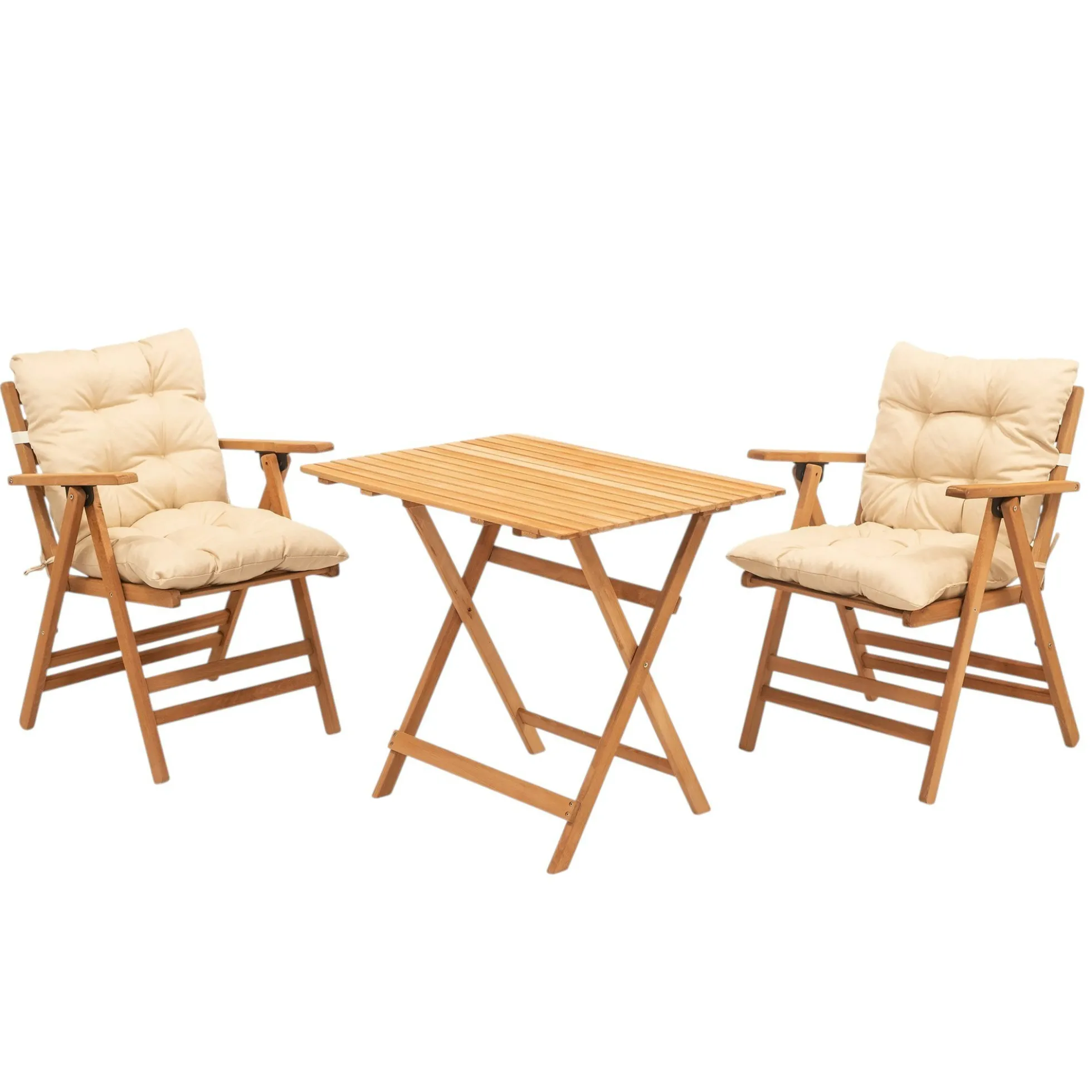 Salon de jardin en bois - compact & confort SORA