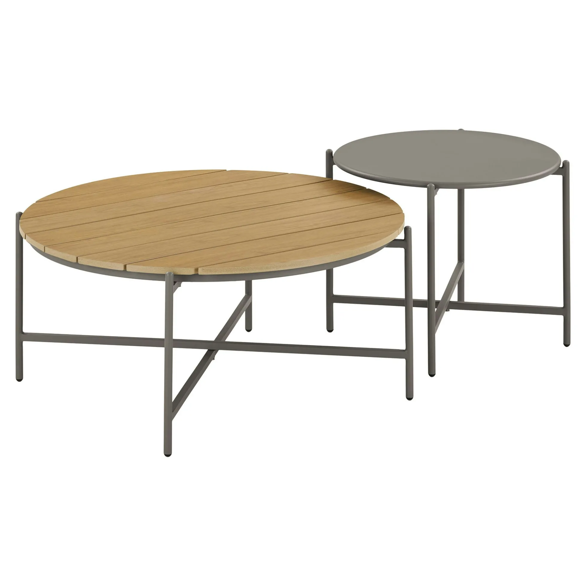 Salon de jardin 4 places avec 2 tables basses MENDOZA