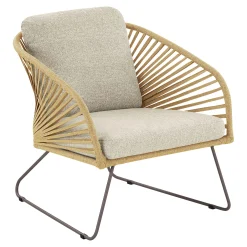 Salon de jardin 4 places avec 2 tables basses MENDOZA