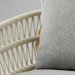 Salon de jardin 4 places en teck et cordage VASCA