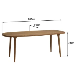 Salon de jardin table 200 cm 6 assises OSTIA