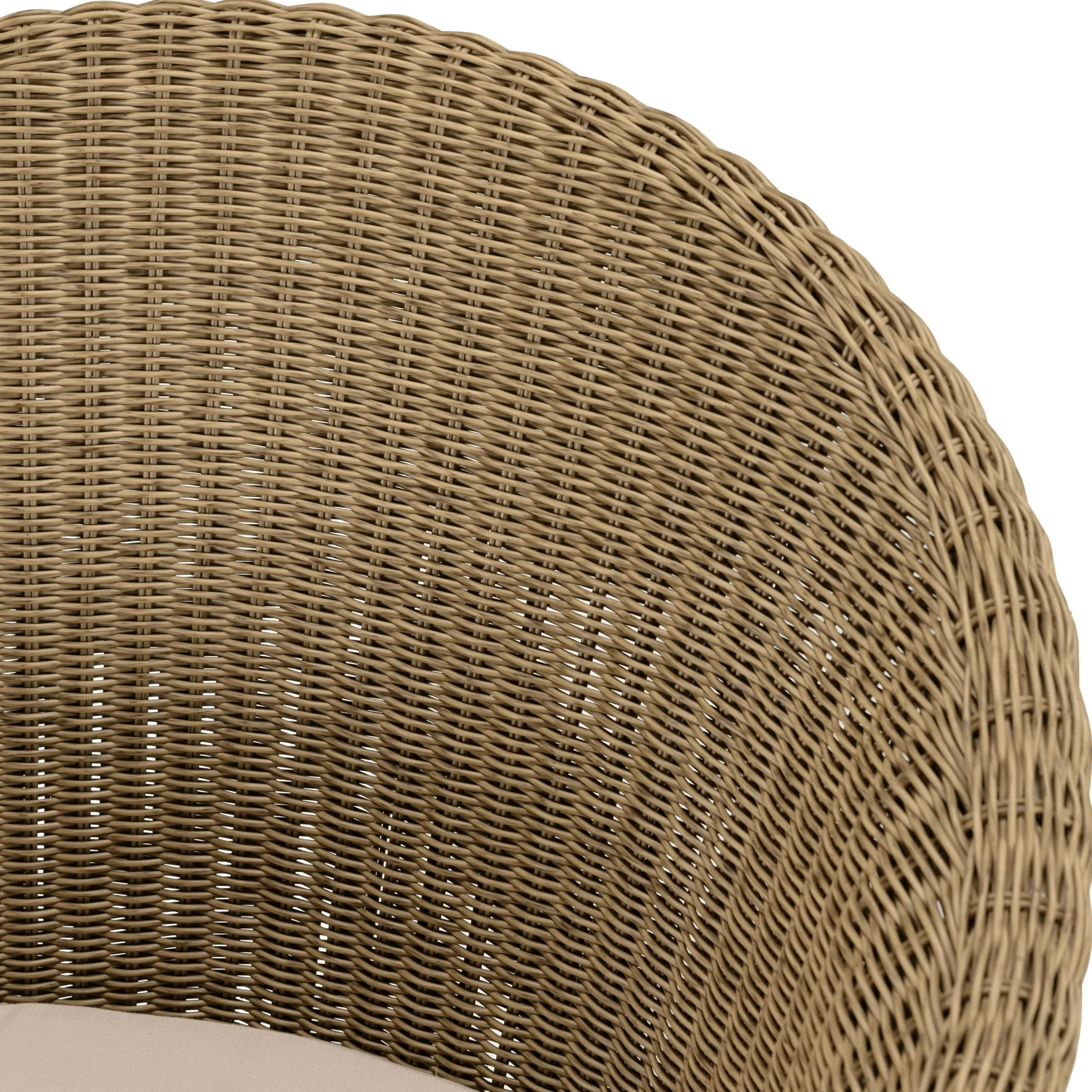 Salon de jardin teck naturel 1 table pieds droits 220 cm + 6 fauteuils arrondis résine tressée MANY