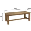 Salon de jardin teck naturel 1 table pieds droits 220 cm + 6 chaises résine tressée MANY