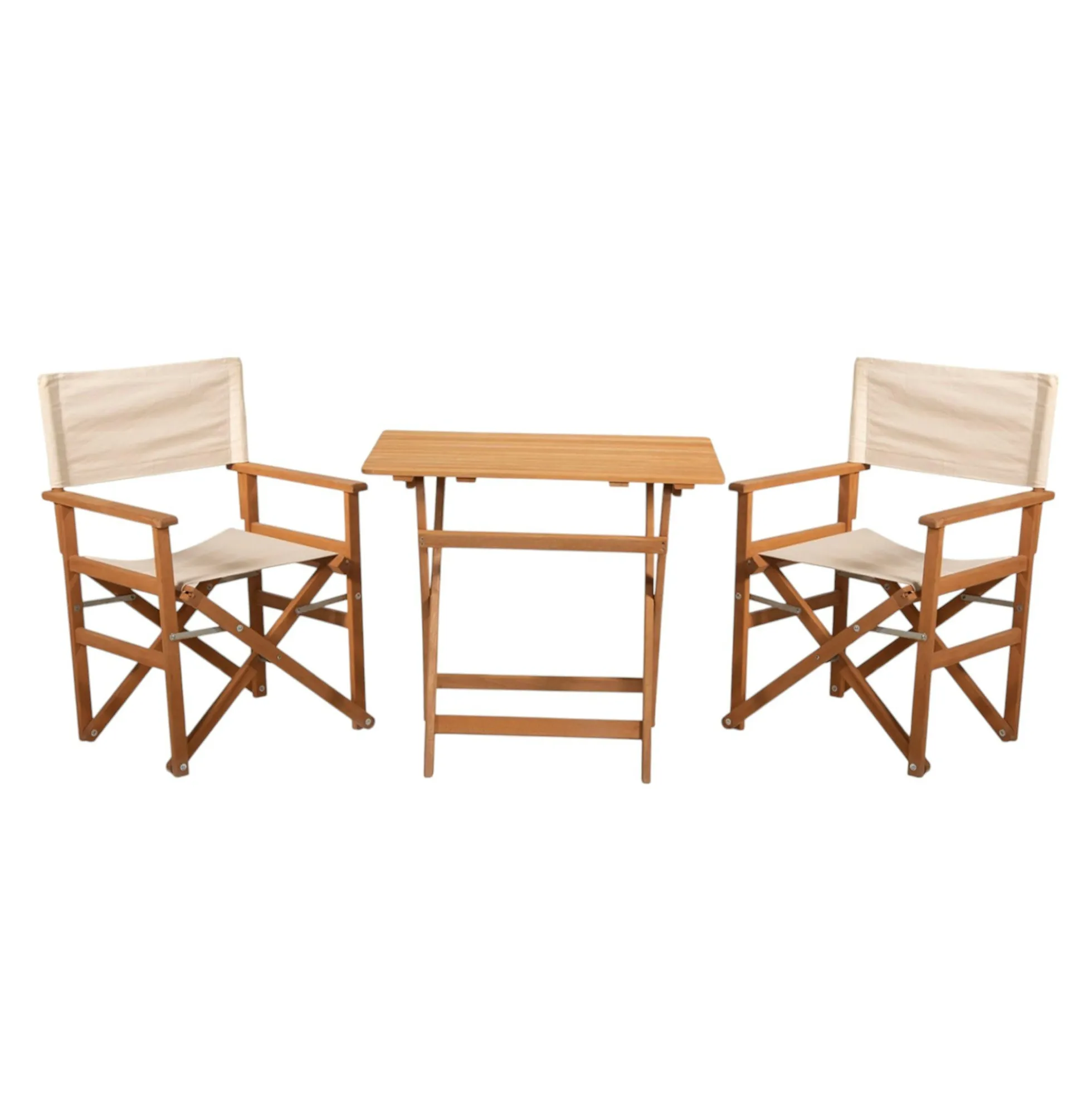 Salon jardin 2 places compact en bois TALIFA