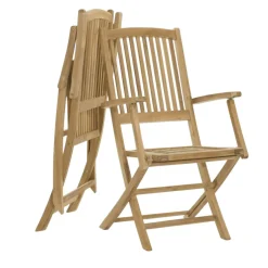 Salon jardin Teck table ovale 180 cm 4 chaises 2 fauteuils SUMMER
