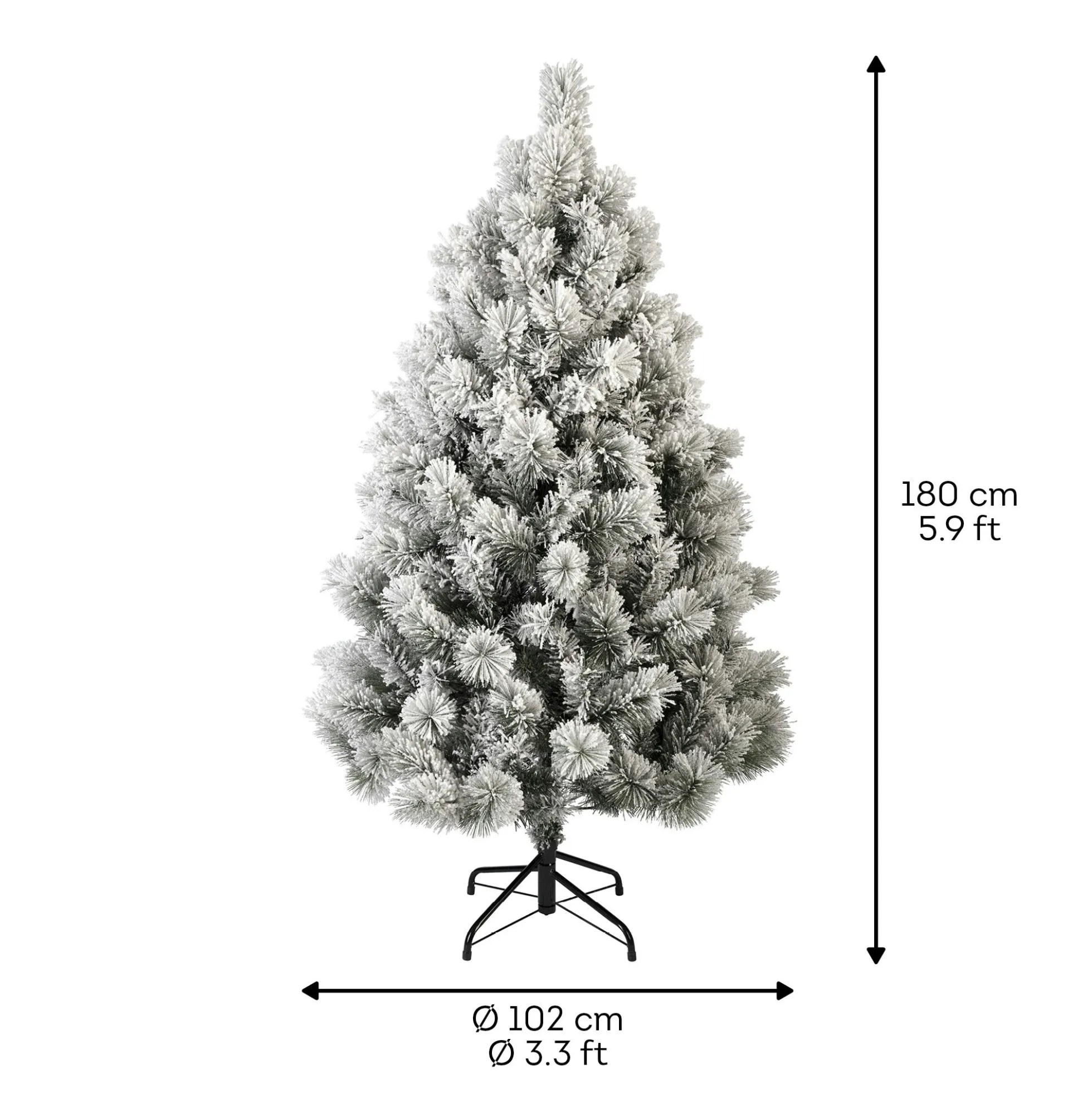 Sapin de Noël enneigé Vancouver H180 cm