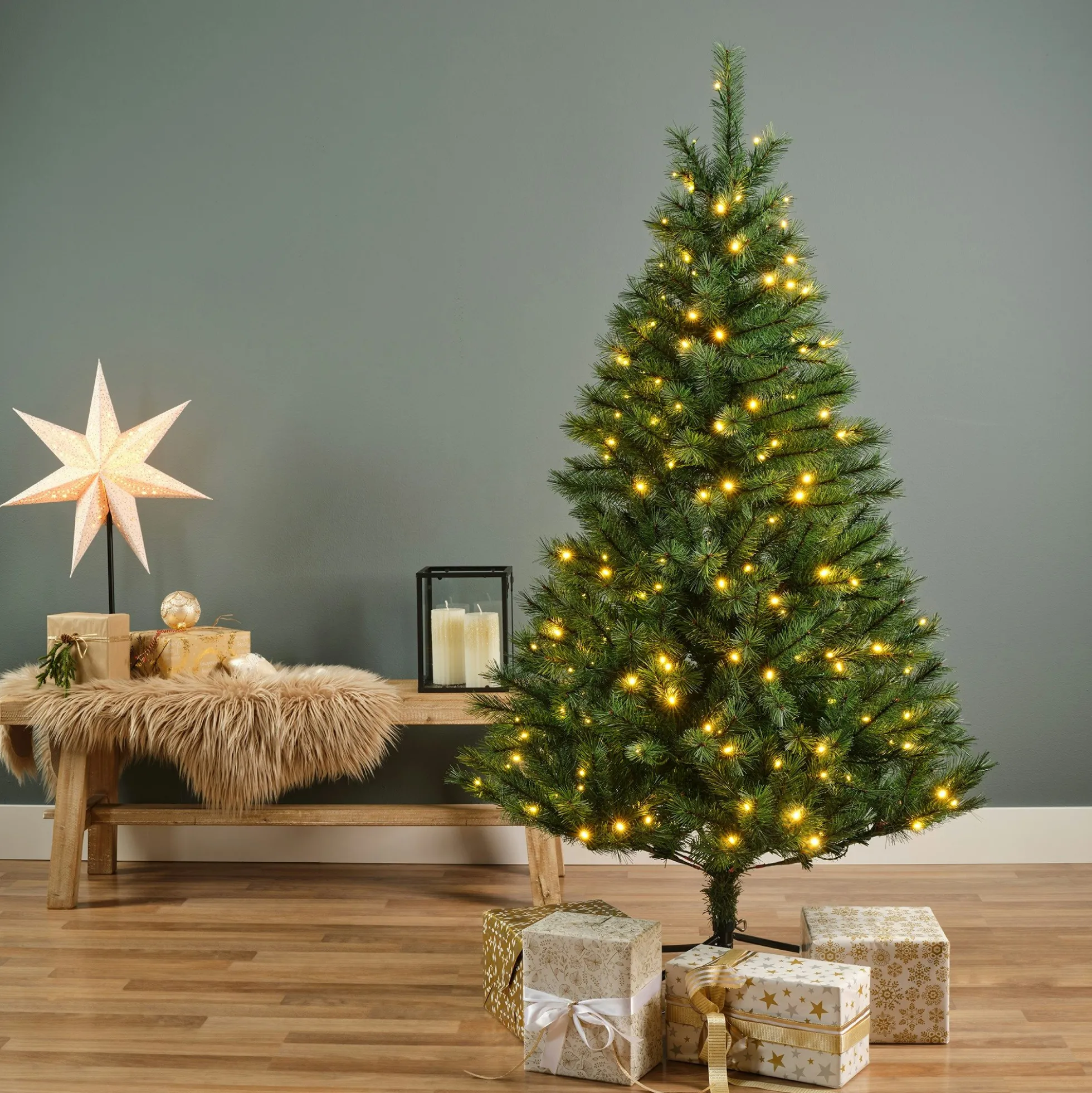 Sapin de Noël illuminé Canada H180 cm