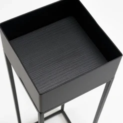 Sellette bois et métal noir industriel 60 cm CORUMBA