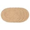 Set de table ovale en jute tressée (lot de 4)