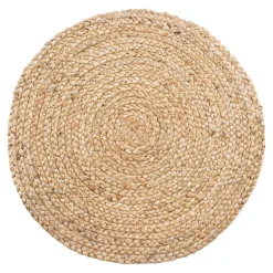 Set de table rond en jute tressée (lot de 4)