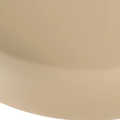 Set de 2 tables basses forme champignon en fer beige mat ELORA