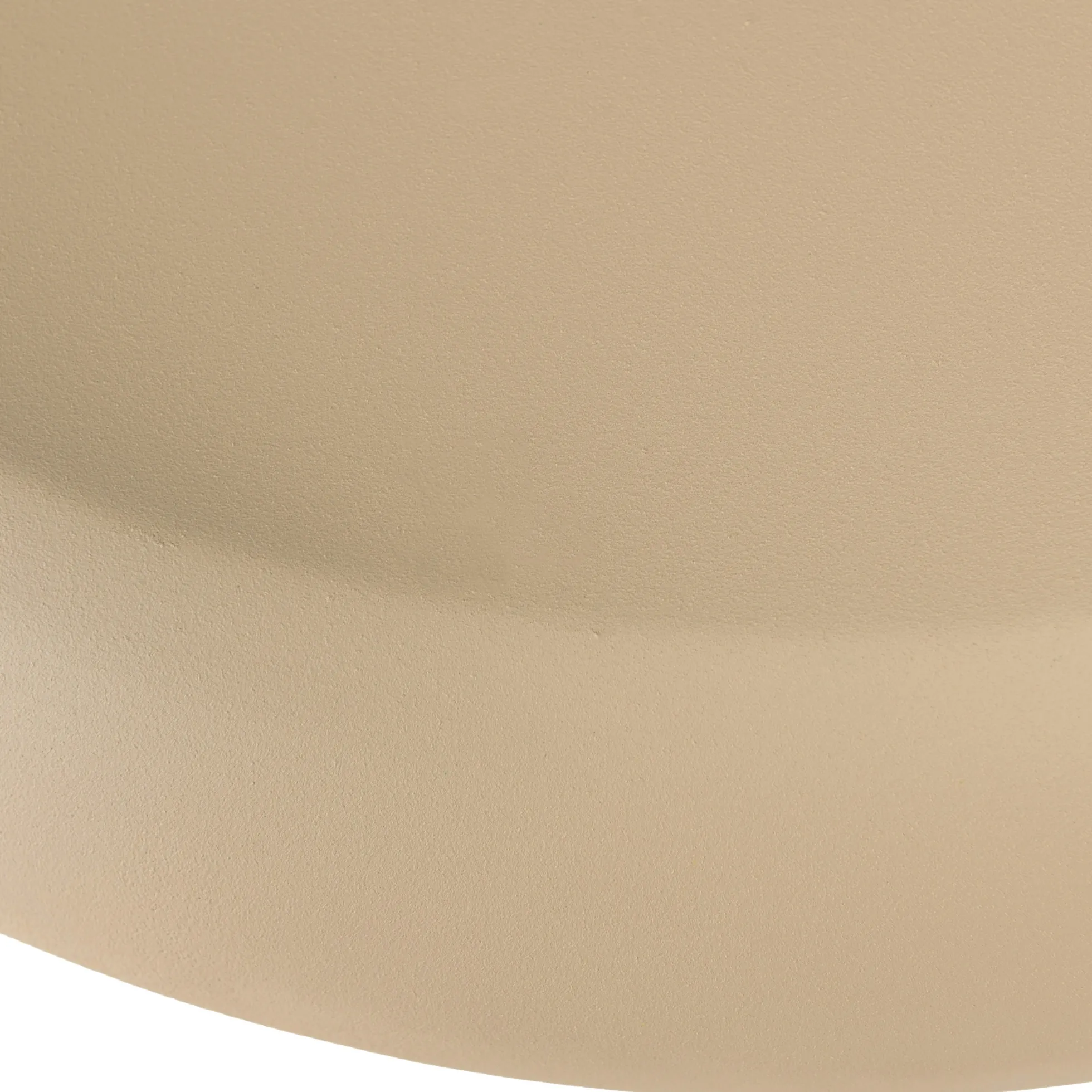 Set de 2 tables basses forme champignon en fer beige mat ELORA