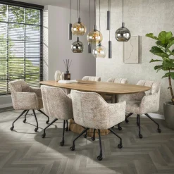 Suspension cuisine design 9 abat-jour assortis NOVA