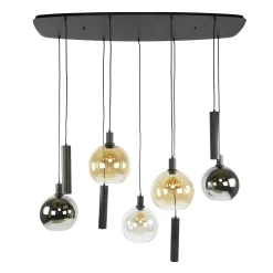 Suspension cuisine design 9 abat-jour assortis NOVA