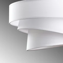 Suspension de chambre design – blanche, effet ruban ZURICH