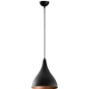 Suspension de cuisine noire mate – intérieur cuivré SILE