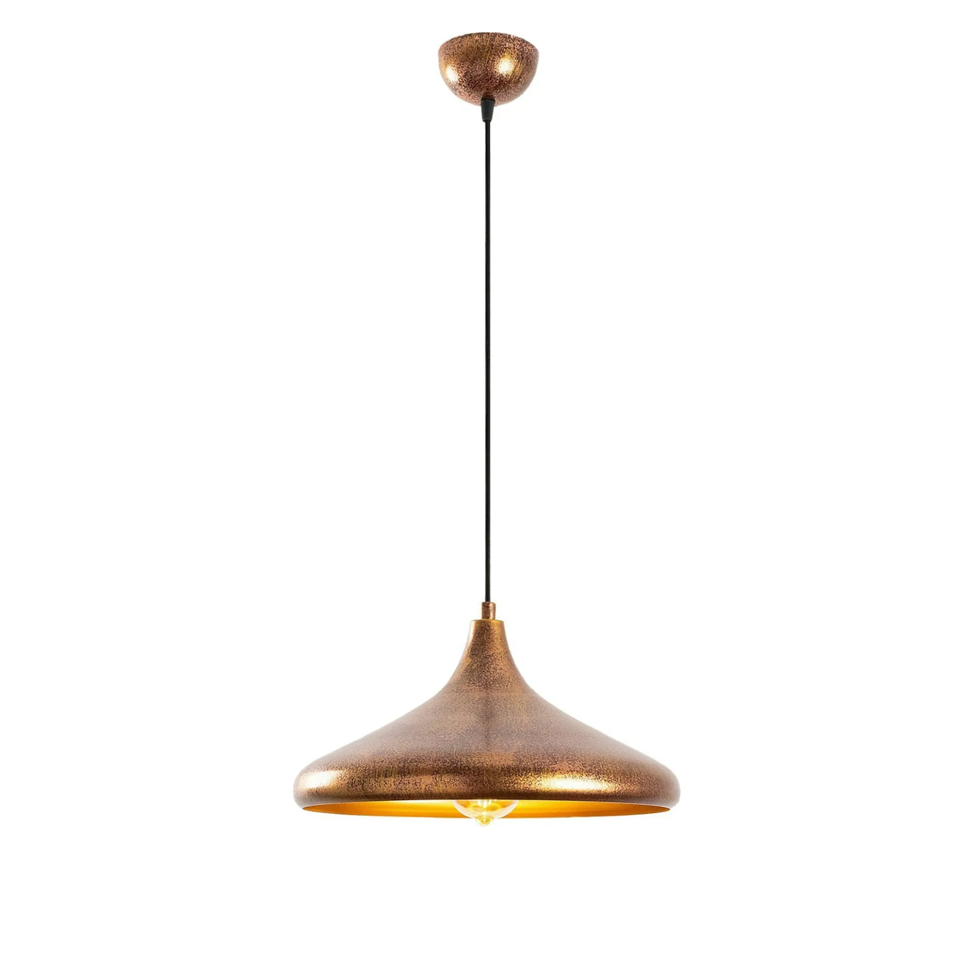 Suspension design cuivrée – forme soucoupe SILE