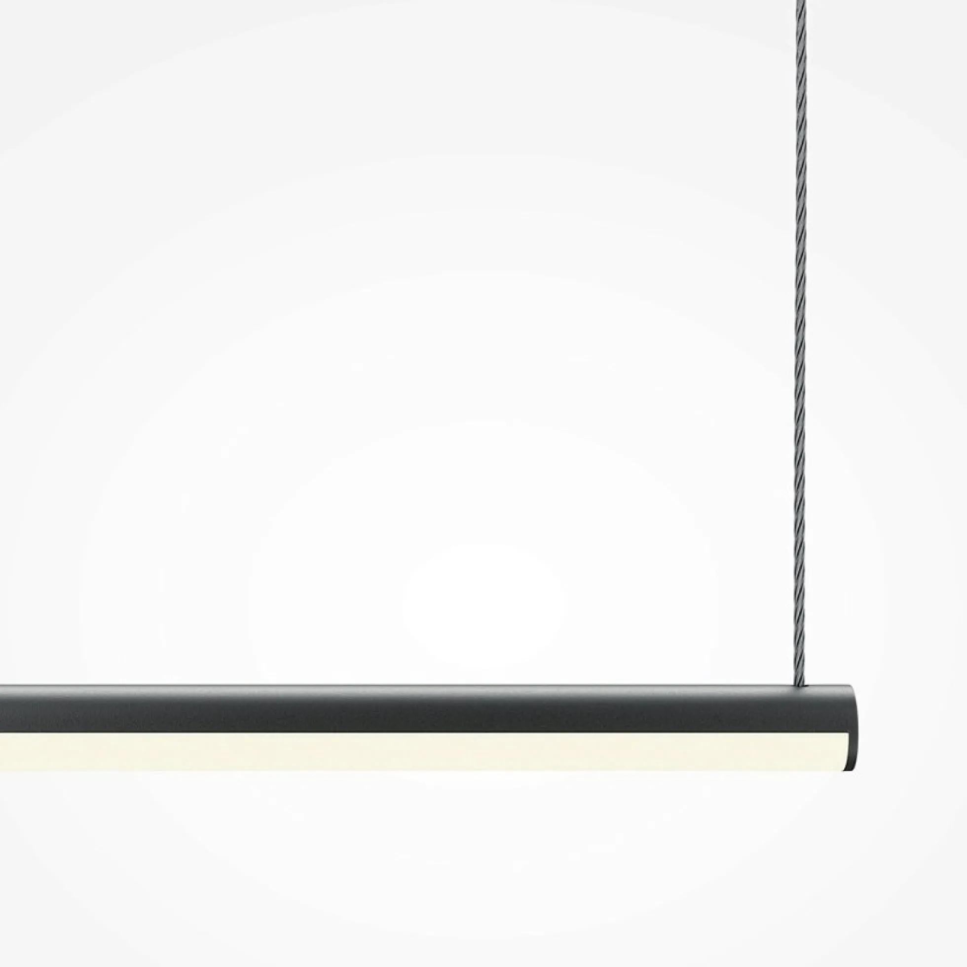 Suspension design LED – barre horizontale noire SALEM