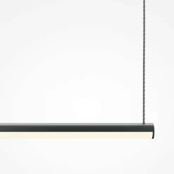 Suspension design LED – barre horizontale noire 120 cm SALEM