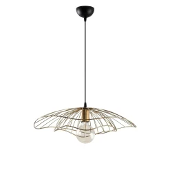 Suspension design métal doré vintage forme fleur SINOP