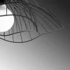 Suspension design noire filaire forme fleur 50 cm SINOP