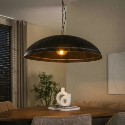 Suspension de table en métal brun vintage Ø90 cm RALF