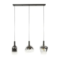 Suspension en verre fumé – 3 formes NOVA