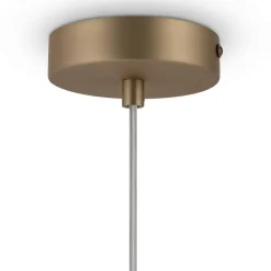 Suspension globe dorée - verre dépoli 18 cm DELTONA