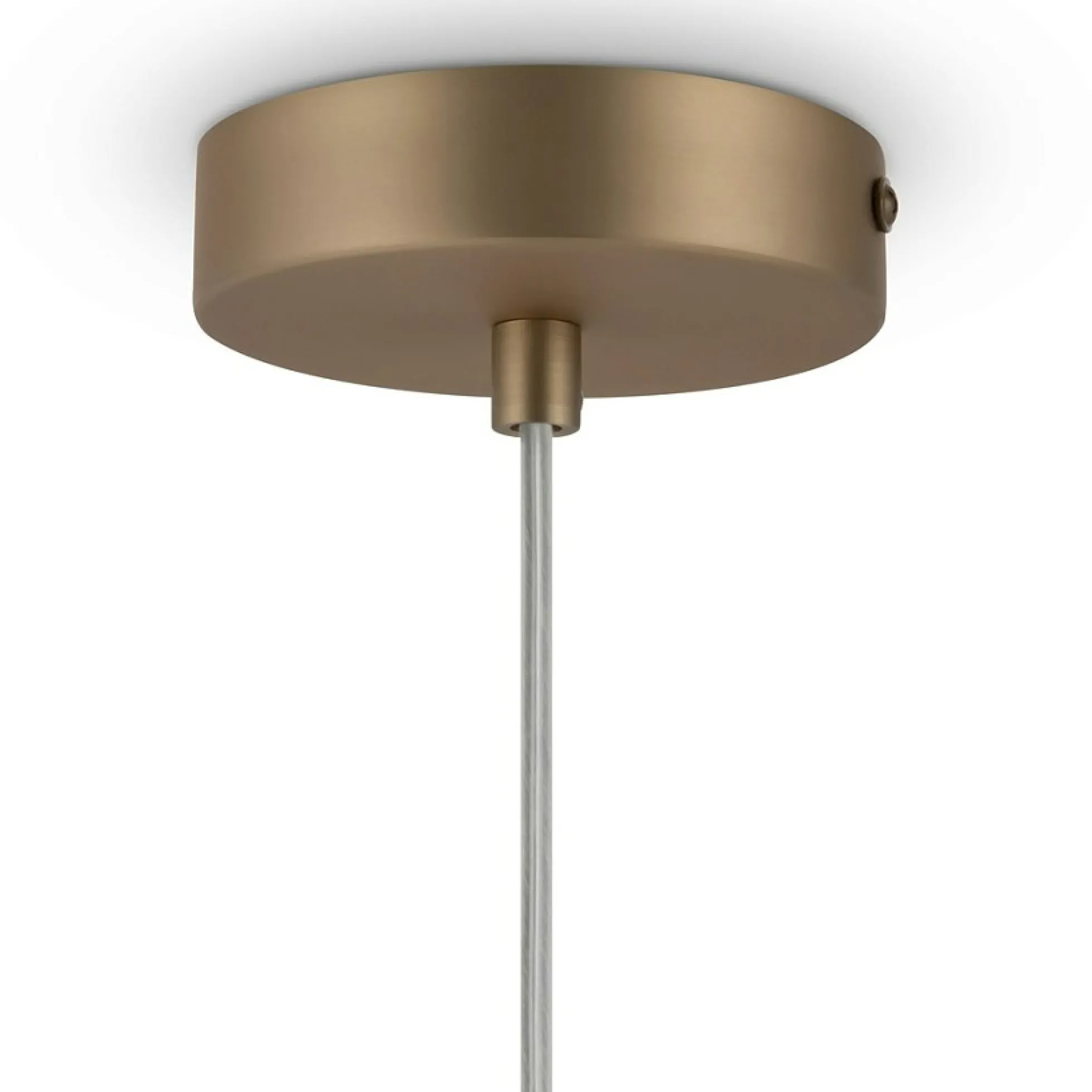 Suspension globe dorée - verre dépoli 18 cm DELTONA