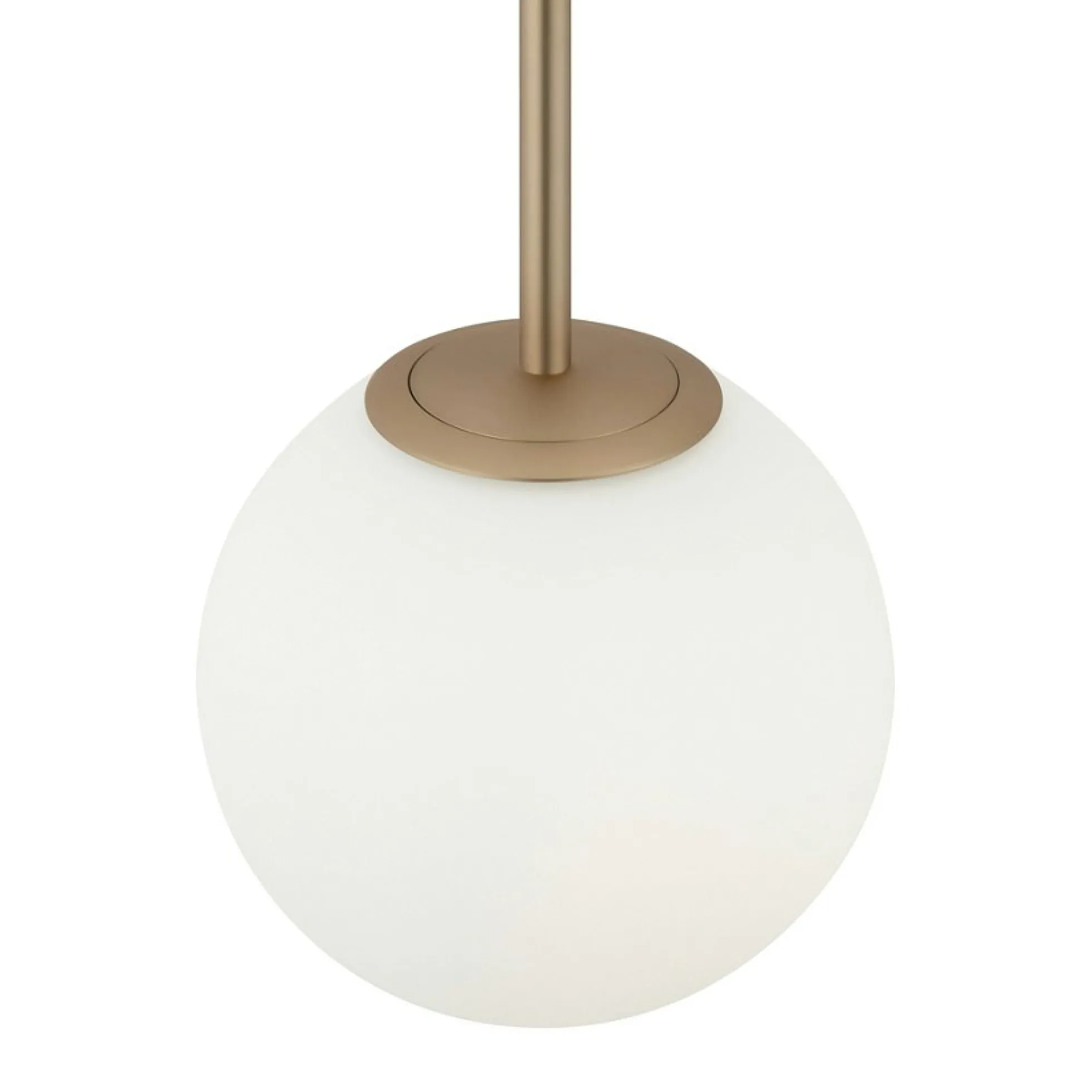 Suspension globe dorée - verre dépoli 18 cm DELTONA