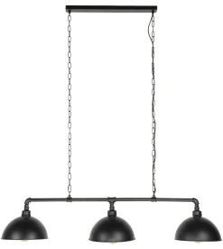 Suspension industrielle tuyau 3 demi-globes TRIBECA