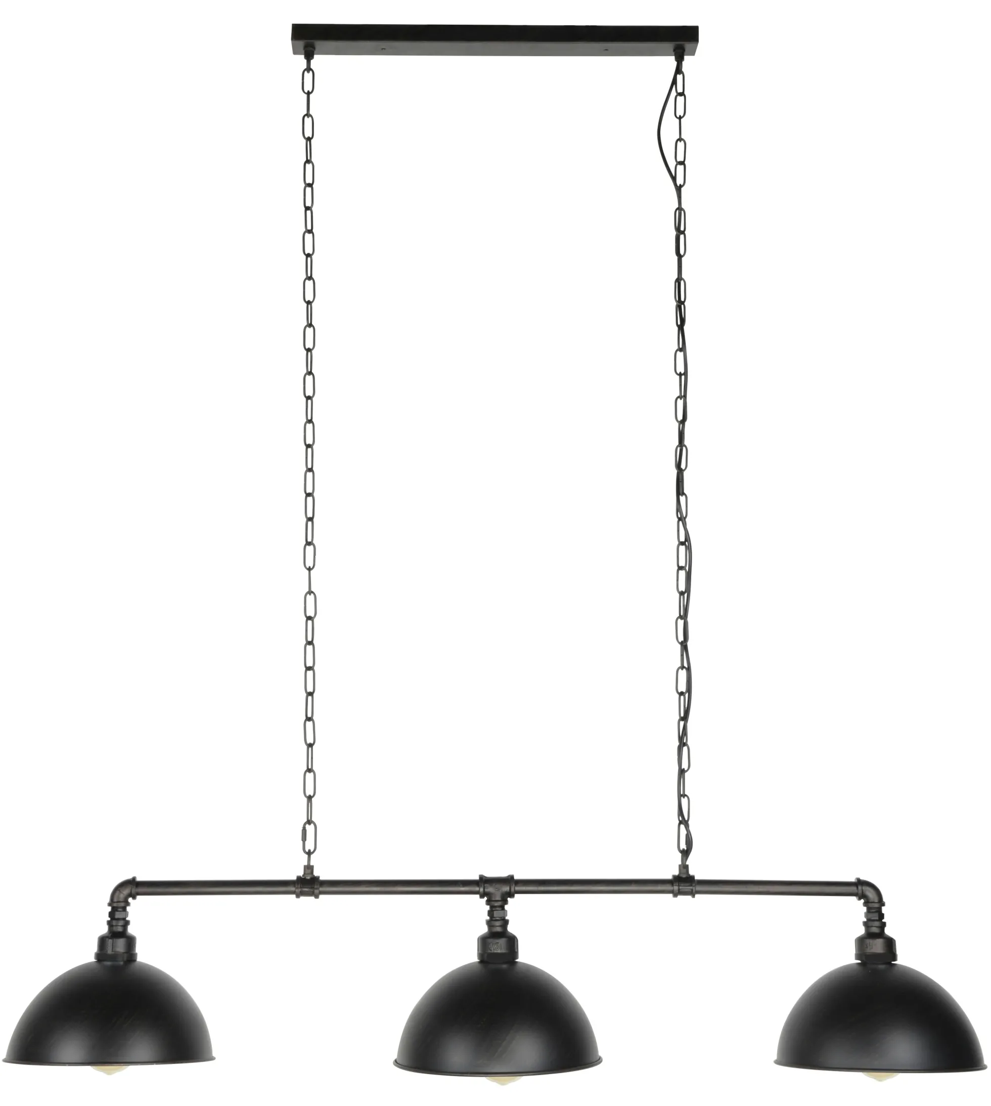 Suspension industrielle tuyau 3 demi-globes TRIBECA