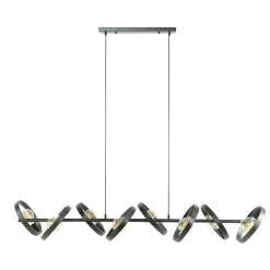 Suspension luminaire 8 anneaux RALF
