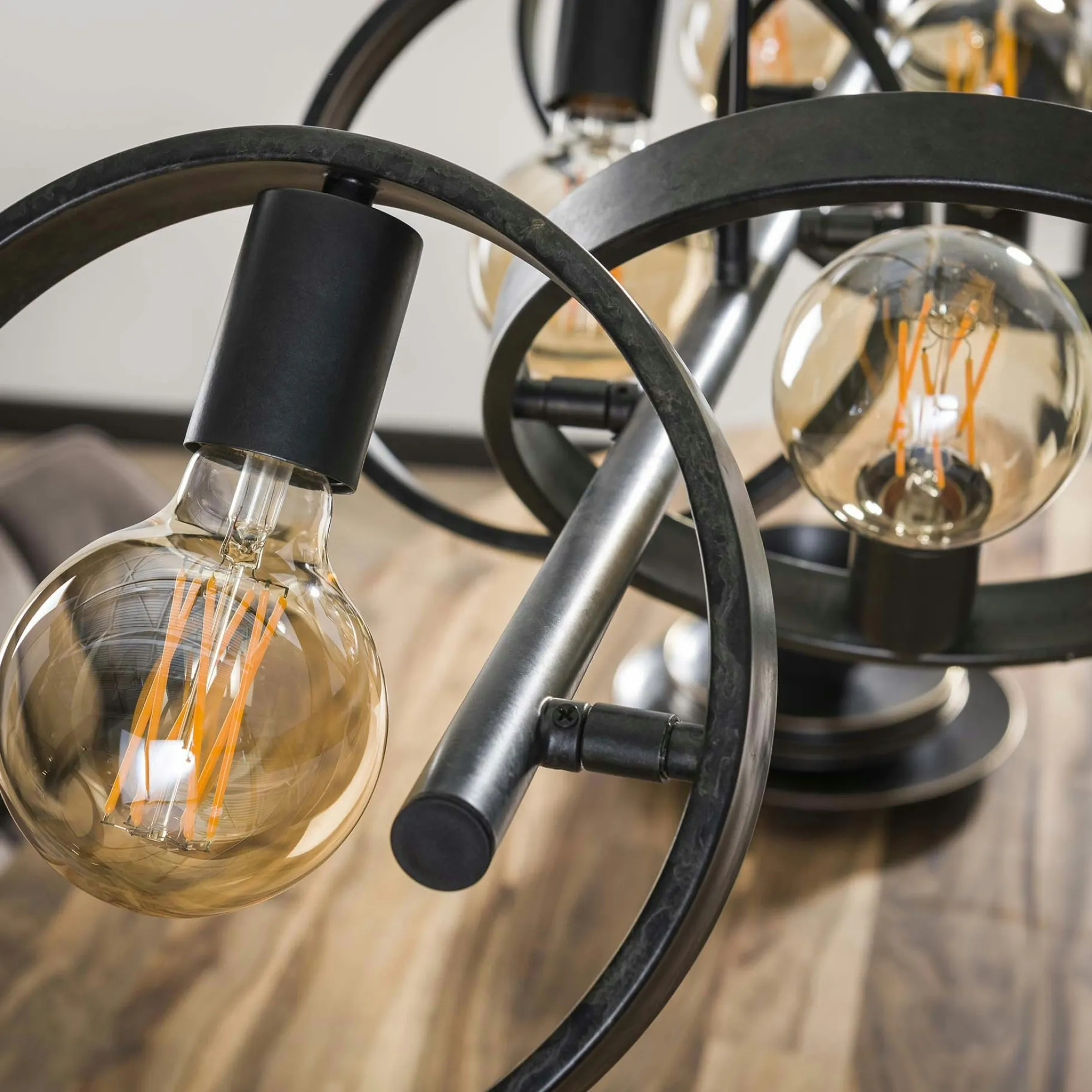 Suspension luminaire 6 anneaux RALF