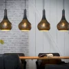 Suspension luminaire noir 4 lampes métal ajouré 130 cm JAVA