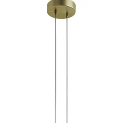 Suspension moderne double arche - verre ambré SOLANA