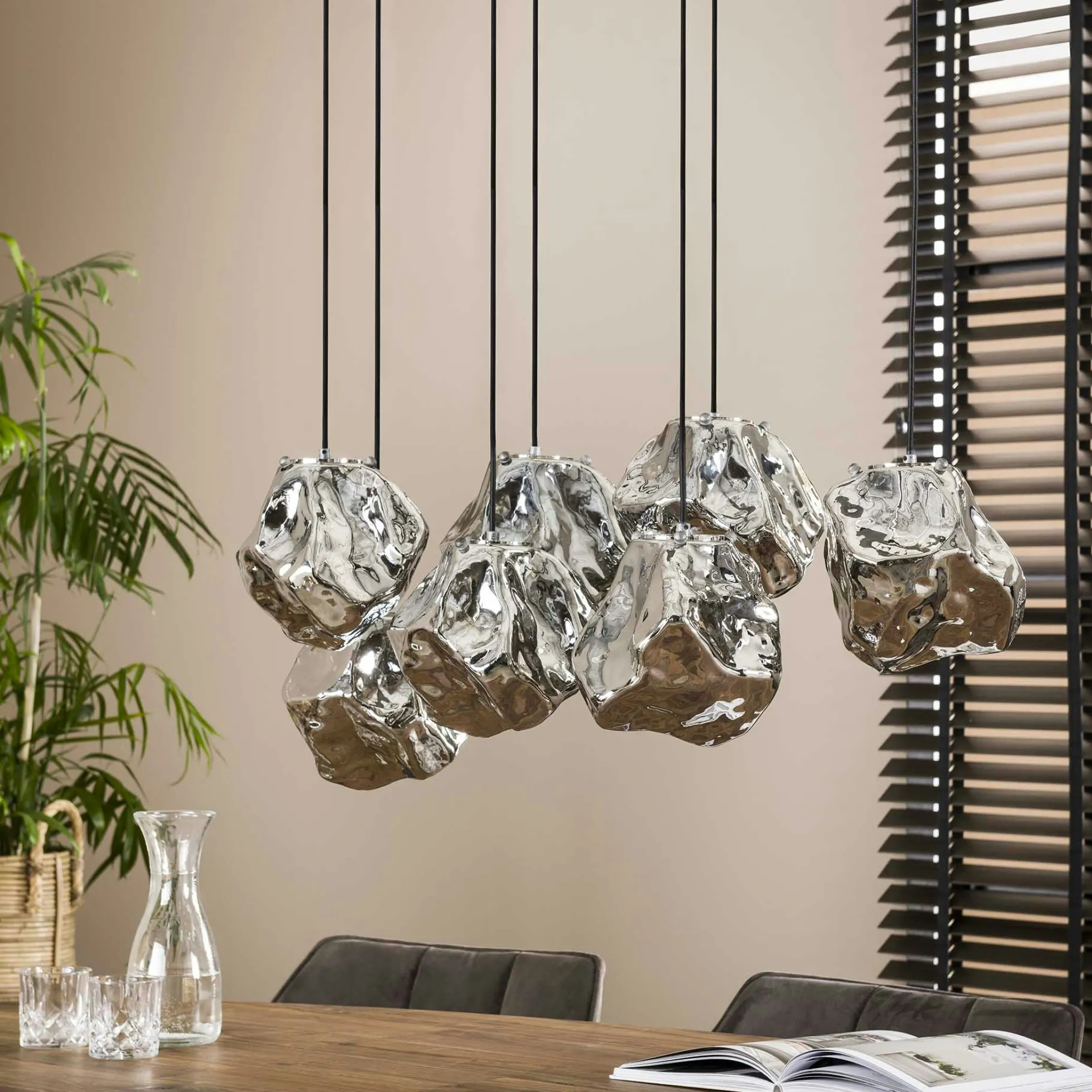 Suspension moderne 7 lampes NIAGARA