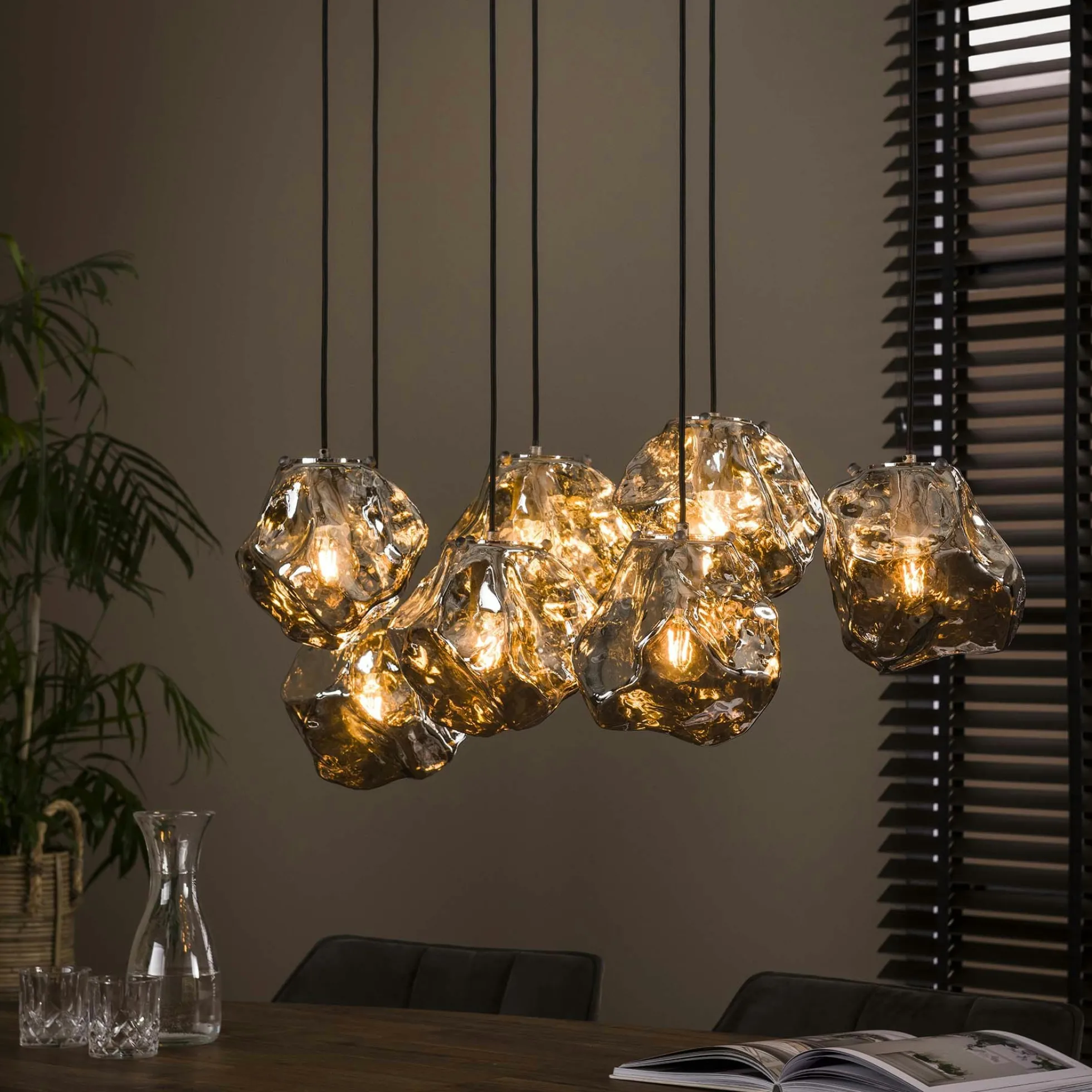 Suspension moderne 7 lampes NIAGARA