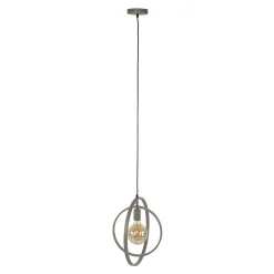 Suspension métal beige 1 anneau pivotant TRIBECA