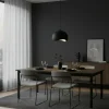 Suspension noire design organique 34 cm NOXIS
