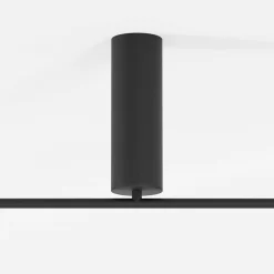 Suspension noire LED – bras articulés avec 4 ampoules OCALA