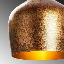 Suspension vintage cuisine – métal moucheté cuivré SILE