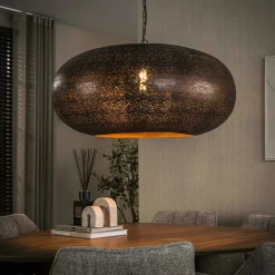 Suspension XL vintage effet cuivre forme soucoupe Ø90 RALF