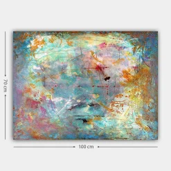 Tableau abstrait coloré – peinture moderne sur toile