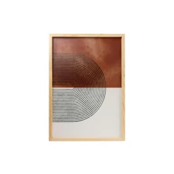 Tableau abstrait noir et brun – thème soleil (lot de 3)