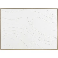 Tableau blanc lignes en pointillés 103 x 143 cm